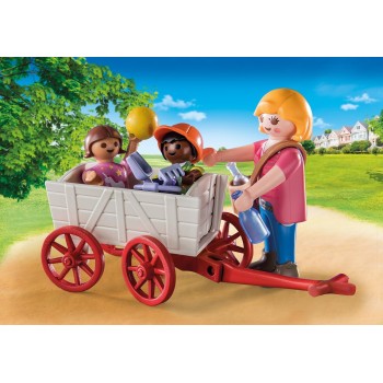 Playmobil City Life Starter Pack Νηπιαγωγός Με Παιδάκια Και Καροτσάκι 71258 4008789712585