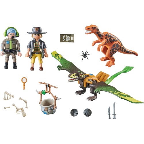 Playmobil Dino Rise - Δεινοσαυροι Διμορφοδών Και Εξερευνητές 71263 4008789712639