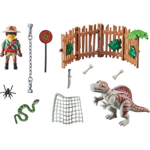 Playmobil Dino Rise - Δεινοσαυροι Μωρό Σπινόσαυρος Και Λαθροκυνηγός 71265 4008789712653