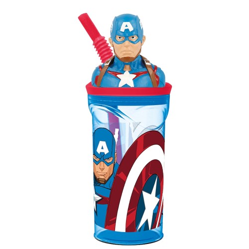 Stor Ποτήρι 3D 360Ml Avengers Comic Heroes Captain America 530-57766 8412497577668