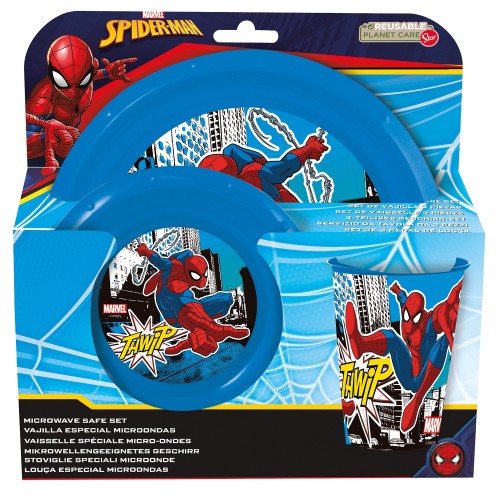 Stor Σετ Φαγητού 3 Τμχ. Spiderman Streets 530-51315 8412497513154