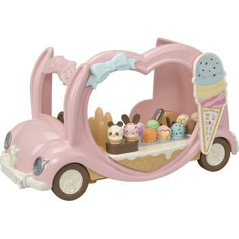 Epoch Sylvanian Families  Ice Cream Van - Dollhouse Playset, Multicolor 5651 5054131056516