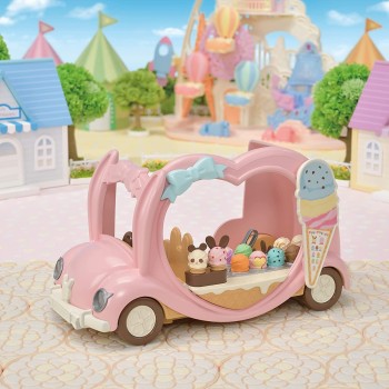 Epoch Sylvanian Families  Ice Cream Van - Dollhouse Playset, Multicolor 5651 5054131056516