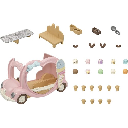 Epoch Sylvanian Families Ice Cream Van - Βανάκι Παγωτού 5651 5054131056516