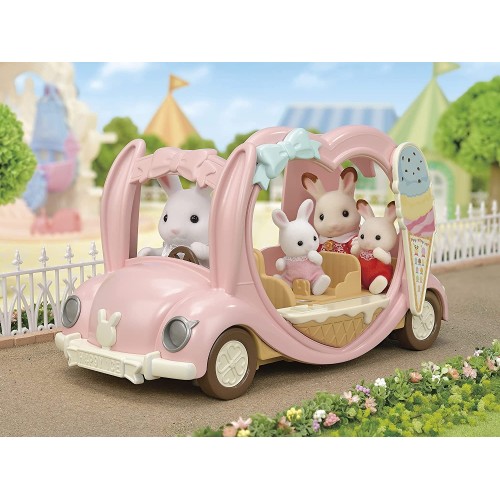 Epoch Sylvanian Families  Ice Cream Van - Dollhouse Playset, Multicolor 5651 5054131056516