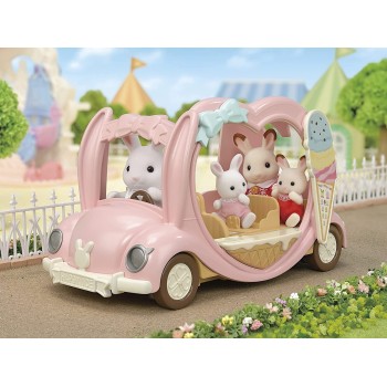 Epoch Sylvanian Families  Ice Cream Van - Dollhouse Playset, Multicolor 5651 5054131056516