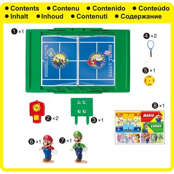 Epoch Super Mario Rally Tennis - Action Game 7434 5054131074343