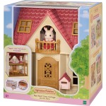 Epoch Sylvanian Families Red Roof Cosy Cottage Starter Home - Dollhouse Playset, 5567 5054131055670