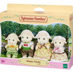 Epoch Sylvanian Families  Sheep Family - Dollhouse Playsets, Multicolor,4.8 X 3.6 5619 5054131056196