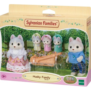 Epoch Sylvanian Families  Husky Family - Dollhouse Playsets Multicolor,3 X 3.5 X 5636 5054131056363