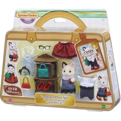 Epoch Sylvanian Families Fashion Playset Tuxedo Cat - Town Girl Series 5462 5054131054628