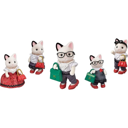 Epoch Sylvanian Families Fashion Playset Tuxedo Cat - Town Girl Series 5462 5054131054628