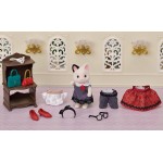 Epoch Sylvanian Families Fashion Playset Tuxedo Cat - Town Girl Series 5462 5054131054628