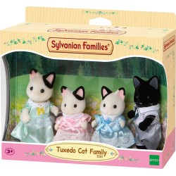 Epoch Sylvanian Families Tuxedo Cat Family - Οικογένεια Γατών Με Σμόκιν 5181 5054131051818