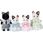 Epoch Sylvanian Families Tuxedo Cat Family - Οικογένεια Γατών Με Σμόκιν 5181 5054131051818