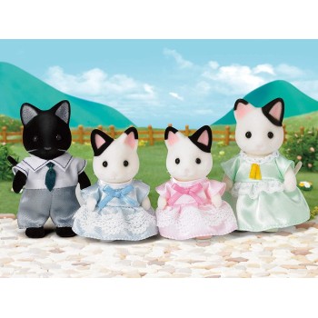 Epoch Sylvanian Families - Tuxedo Cat Family 5181 5054131051818