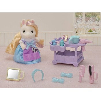 Epoch Sylvanian Families  Ponys Hair Stylist Set - Dollhouse Playsets,Multicolor 5644 5054131056448