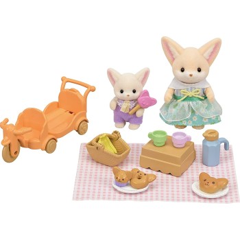 Epoch Sylvanian Families Sunny Picnic Se Σετ Πικνίκ Στη Λιακάδα - Αδερφή και Μωρό Αλεπουδάκι Φενεκ 5698 5054131056981