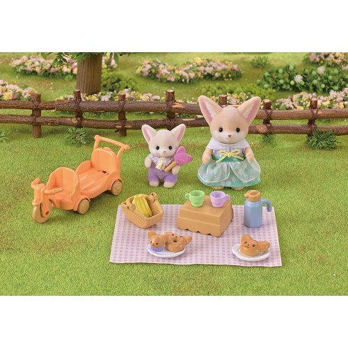 Epoch Sylvanian Families Sunny Picnic Se Σετ Πικνίκ Στη Λιακάδα - Αδερφή και Μωρό Αλεπουδάκι Φενεκ 5698 5054131056981