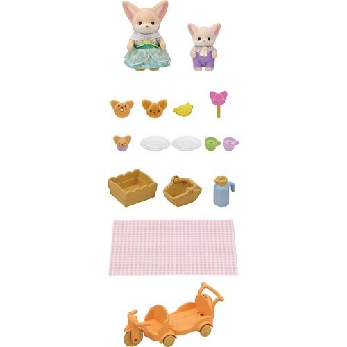 Epoch Sylvanian Families Sunny Picnic Se Σετ Πικνίκ Στη Λιακάδα - Αδερφή και Μωρό Αλεπουδάκι Φενεκ 5698 5054131056981