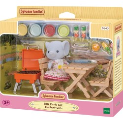Epoch Sylvanian Families BBQ Picnic Set Elephant Girl Σετ Μπάρμπεκιου Κοριτσάκι Ελέφαντας 5640 5054131056400