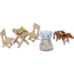 Epoch Sylvanian Families  Bbq Picnic Set Elephant Girl Dollhouse Playsets, Mu 5640 5054131056400