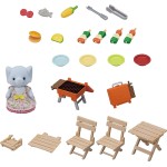 Epoch Sylvanian Families  Bbq Picnic Set Elephant Girl Dollhouse Playsets, Mu 5640 5054131056400