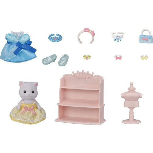 Epoch Sylvanian Families Princess Dress Up Set Σετ Ρούχων Πριγκίπισσας 5645 5054131056455