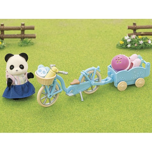 Epoch Sylvanian Families Cycle and Skate Set Panda Girl - Σετ Ποδήλατο Και Καρότσα Κοριτσάκι Πάντα 5652 5054131056523