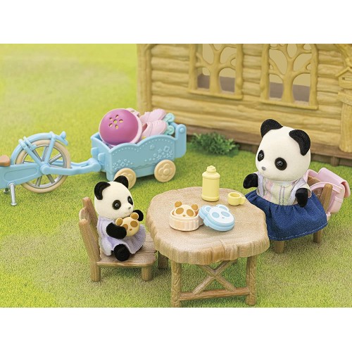 Epoch Sylvanian Families Cycle And Skate Set -Panda Girl- - Dollhouse Playset, M 5652 5054131056523
