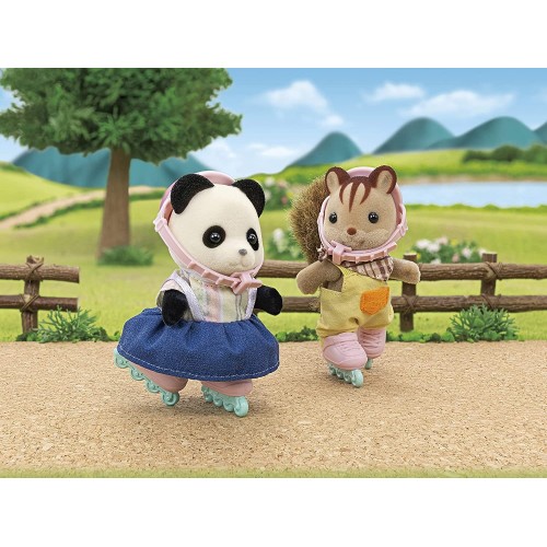 Epoch Sylvanian Families Cycle and Skate Set Panda Girl - Σετ Ποδήλατο Και Καρότσα Κοριτσάκι Πάντα 5652 5054131056523