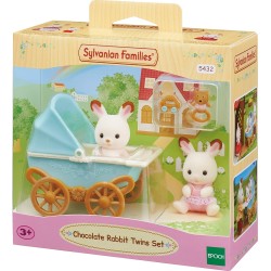 Epoch Sylvanian Families Chocolate Rabbit Twins Set - Σετ Δίδυμα Σοκολατένια Κουνελάκια 5432 5054131054321