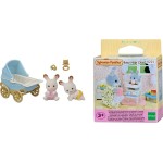 Epoch Sylvanian Families  Chocolate Rabbit Twins Set And Baby High Chair 5432 5054131054321
