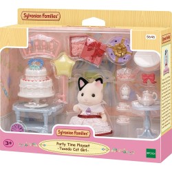 Epoch Sylvanian Families  Party Time Playset -Tuxedo Cat Girl- - Dollhouse Playse 5646 5054131056462