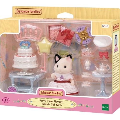 Epoch Sylvanian Families  Party Time Playset -Tuxedo Cat Girl- - Dollhouse Playse 5646 5054131056462