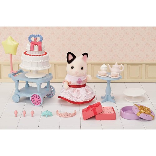 Epoch Sylvanian Families  Party Time Playset -Tuxedo Cat Girl- - Dollhouse Playse 5646 5054131056462
