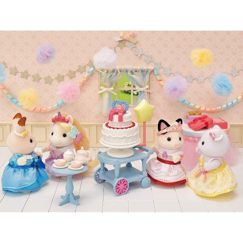 Epoch Sylvanian Families  Party Time Playset -Tuxedo Cat Girl- - Dollhouse Playse 5646 5054131056462