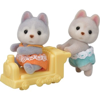 Epoch Sylvanian Families Husky Twins - Χάσκυ Διδυμακια 5638 5054131056387