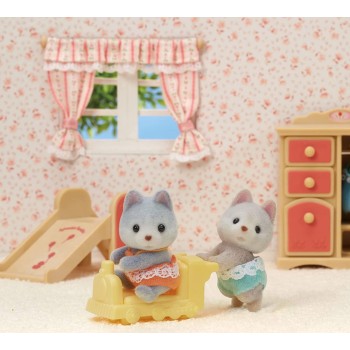 Epoch Sylvanian Families Husky Twins - Χάσκυ Διδυμακια 5638 5054131056387