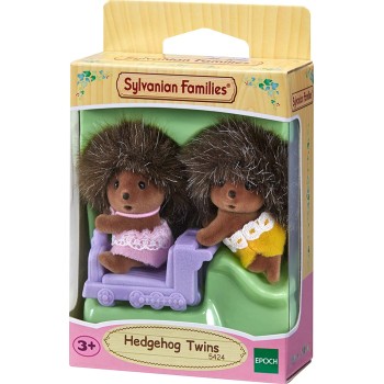 Epoch Sylvanian Families  Hedgehog Twins - Dollhouse Playsets, Purple 5424 5054131054246