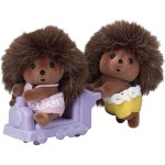 Epoch Sylvanian Families  Hedgehog Twins - Dollhouse Playsets, Purple 5424 5054131054246