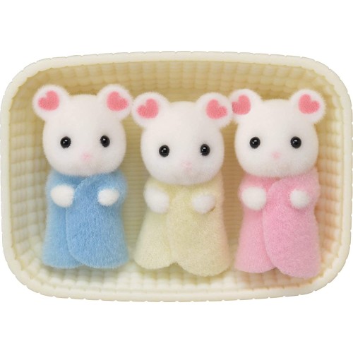 Epoch Sylvanian Families - Marshmallow Mouse Triplets 5337 5054131053379