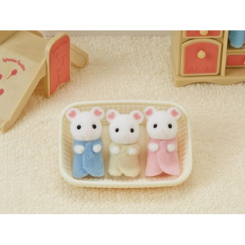 Epoch Sylvanian Families Marshmallow Mouse Triplets - Ποντίκια Μαρσμαλοου Τρίδυμα 5337 5054131053379