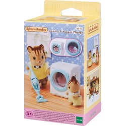 Epoch Sylvanian Families Laundry and Vacuum Cleaner - Σετ Πλυντηρίου Και Ηλεκτρικής Σκούπας 5445 5054131054451