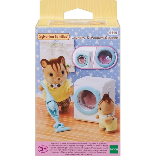 Epoch Sylvanian Families Laundry and Vacuum Cleaner - Σετ Πλυντηρίου Και Ηλεκτρικής Σκούπας 5445 5054131054451
