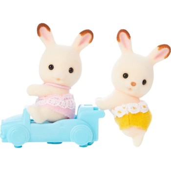 Epoch Sylvanian Families Chocolate Rabbit Twins - Σοκολατένια Κουνέλια Διδυμακια 5420 5054131054208