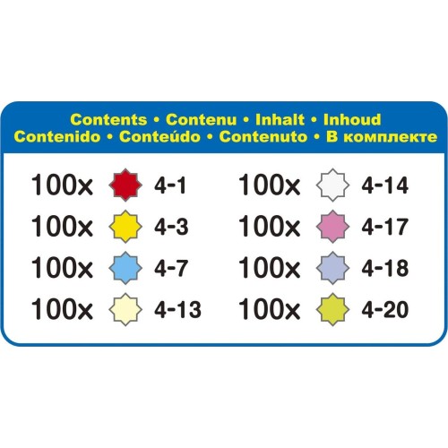 Epoch Aquabeads Bead Pack Refill,Yellow,Ivory,Blue,Green,White,Pink,Purple 31603 5054131316030