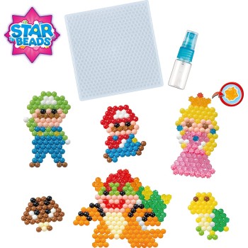 Epoch Aquabeads  Super Mario Character Set (w/ Star Beads) - Πλήρες σετ παιχνιδιού με θέμα Super Mario 31946 5054131319468