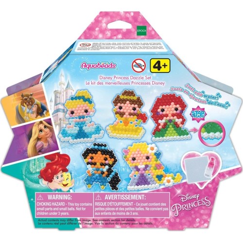 Epoch Aquabeads  Disney Princess Dazzle Set Playset And Jewel Bead Pack - M 31606 5054131316061