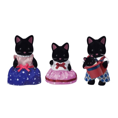 Epoch Sylvanian Families Midnight Cat Family - Οικογένεια Γάτων Της Νύχτας 5530 5054131055304